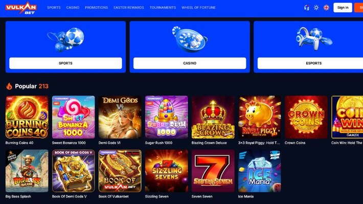 Vulkan.bet Casino screenshot